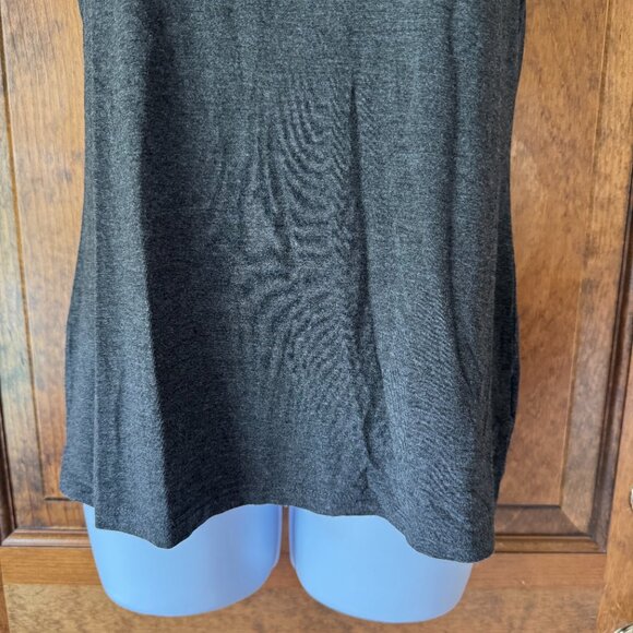 Charter Club Charcoal Gray Sleeveless Mock Turtle Small - Picture 4 of 8